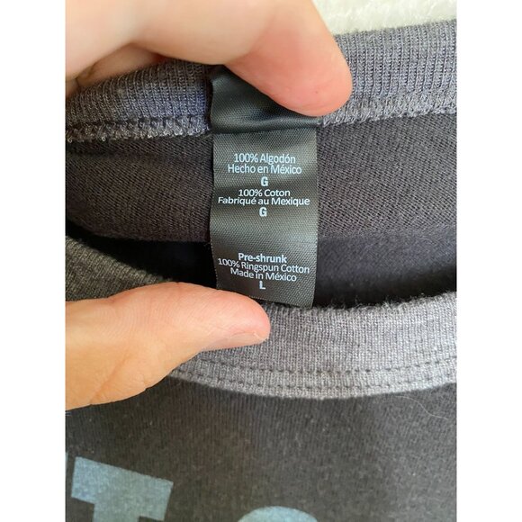 Florida Georgia Line Raglan T-Shirt Mens L Black Gray 3/4 Sleeve Tour Dates - Picture 5 of 7